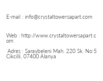 Crystal Towers Apart Hotel iletiim bilgileri